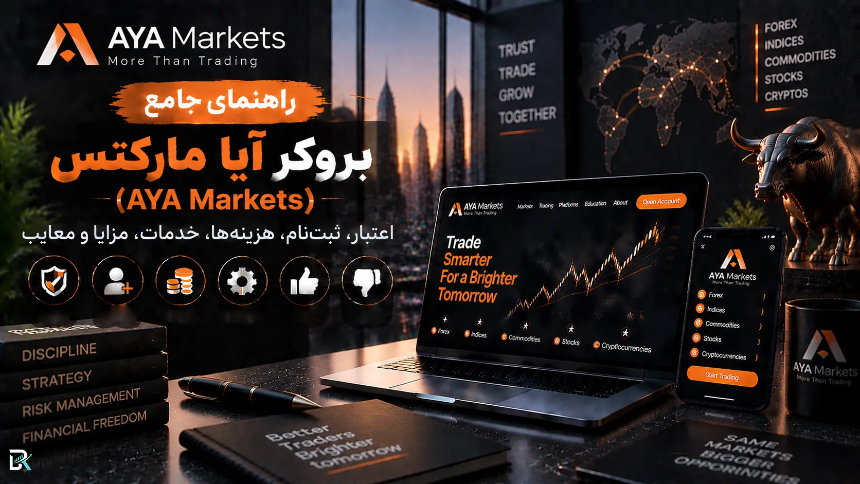 راهنمای جامع بروکر آیا مارکتس (AYA Markets)؛ اعتبار، ثبت‌نام، هزینه‌ها، خدمات، مزایا و معایب