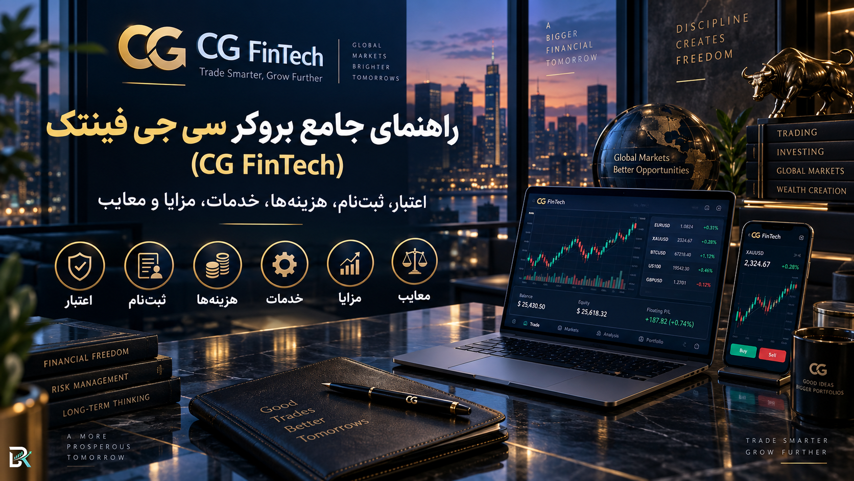 راهنمای جامع بروکر سی جی فینتک (CG FinTech)؛ اعتبار، ثبت‌نام، هزینه‌ها، خدمات، مزایا و معایب