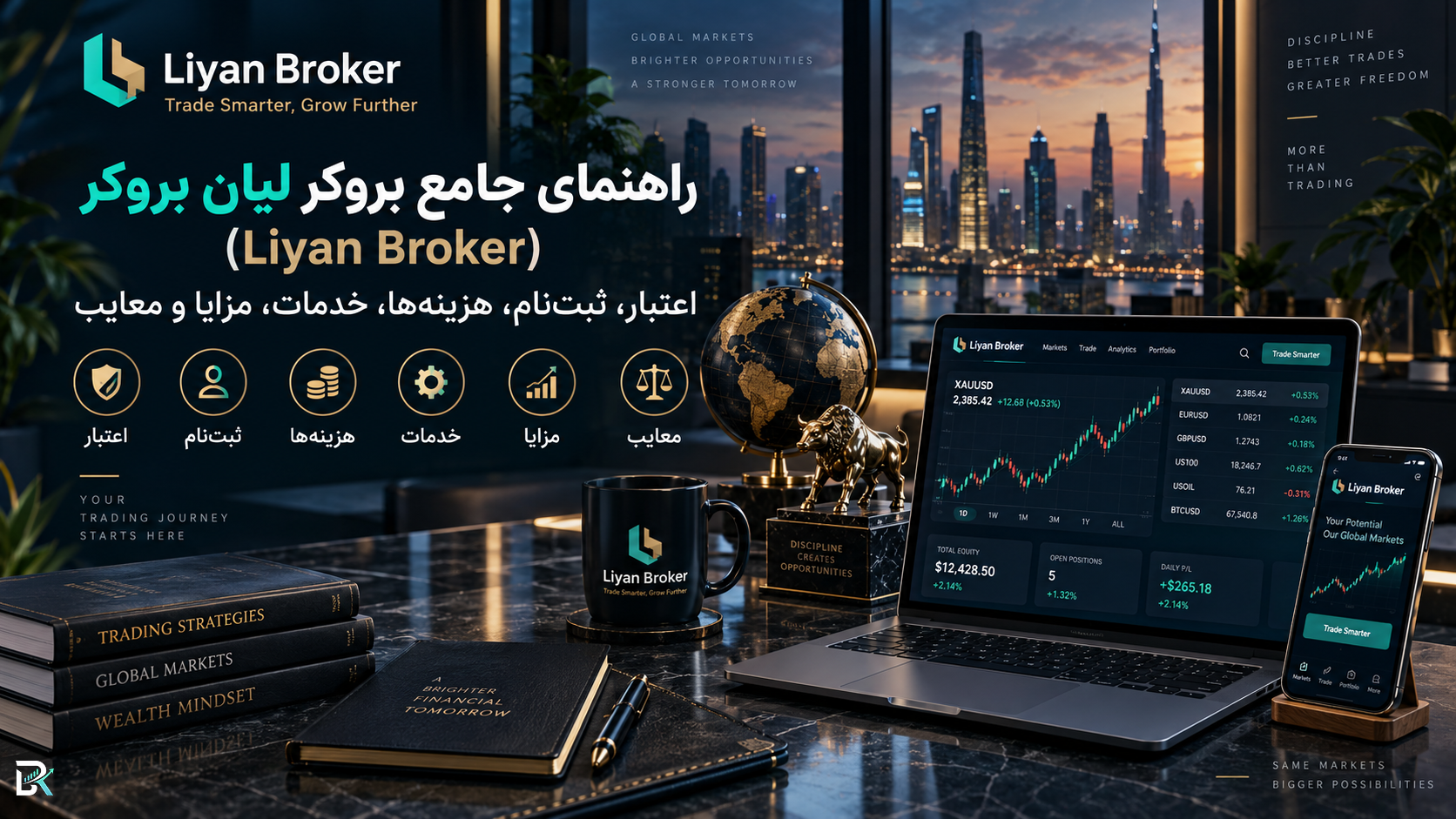 راهنمای جامع بروکر لیان بروکر (Liyan Broker)؛ اعتبار، ثبت‌نام، هزینه‌ها، خدمات، مزایا و معایب
