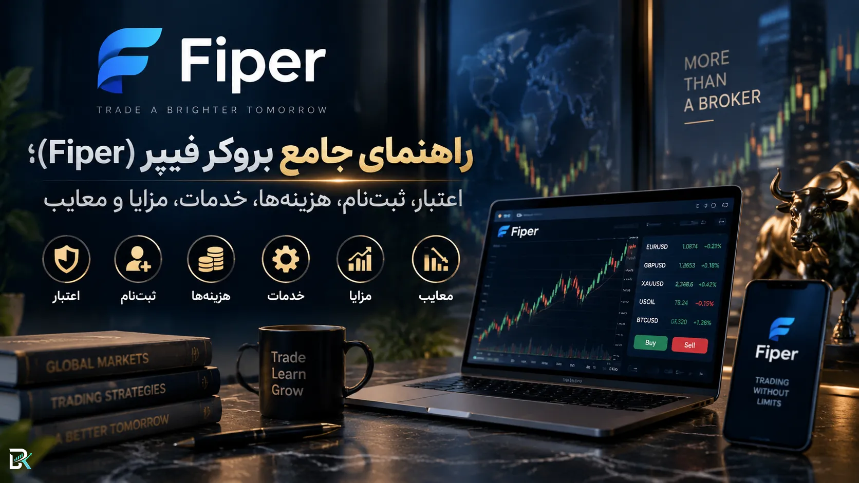 راهنمای جامع بروکر فیپر (Fiper)؛ اعتبار، ثبت‌نام، هزینه‌ها، خدمات، مزایا و معایب