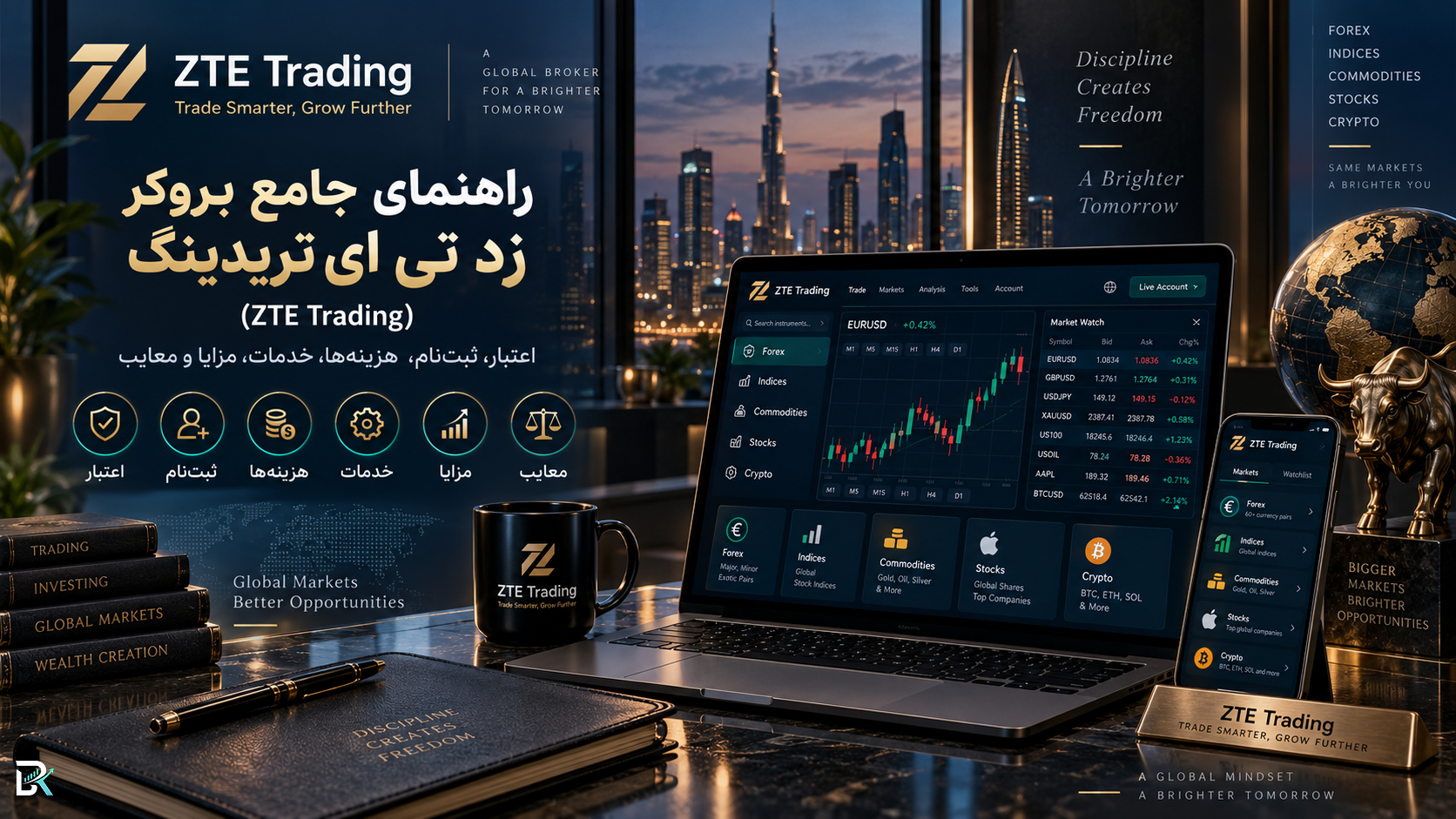 راهنمای جامع بروکر زد تی ای تریدینگ (ZTE Trading)؛ اعتبار، ثبت‌نام، هزینه‌ها، خدمات، مزایا و معایب