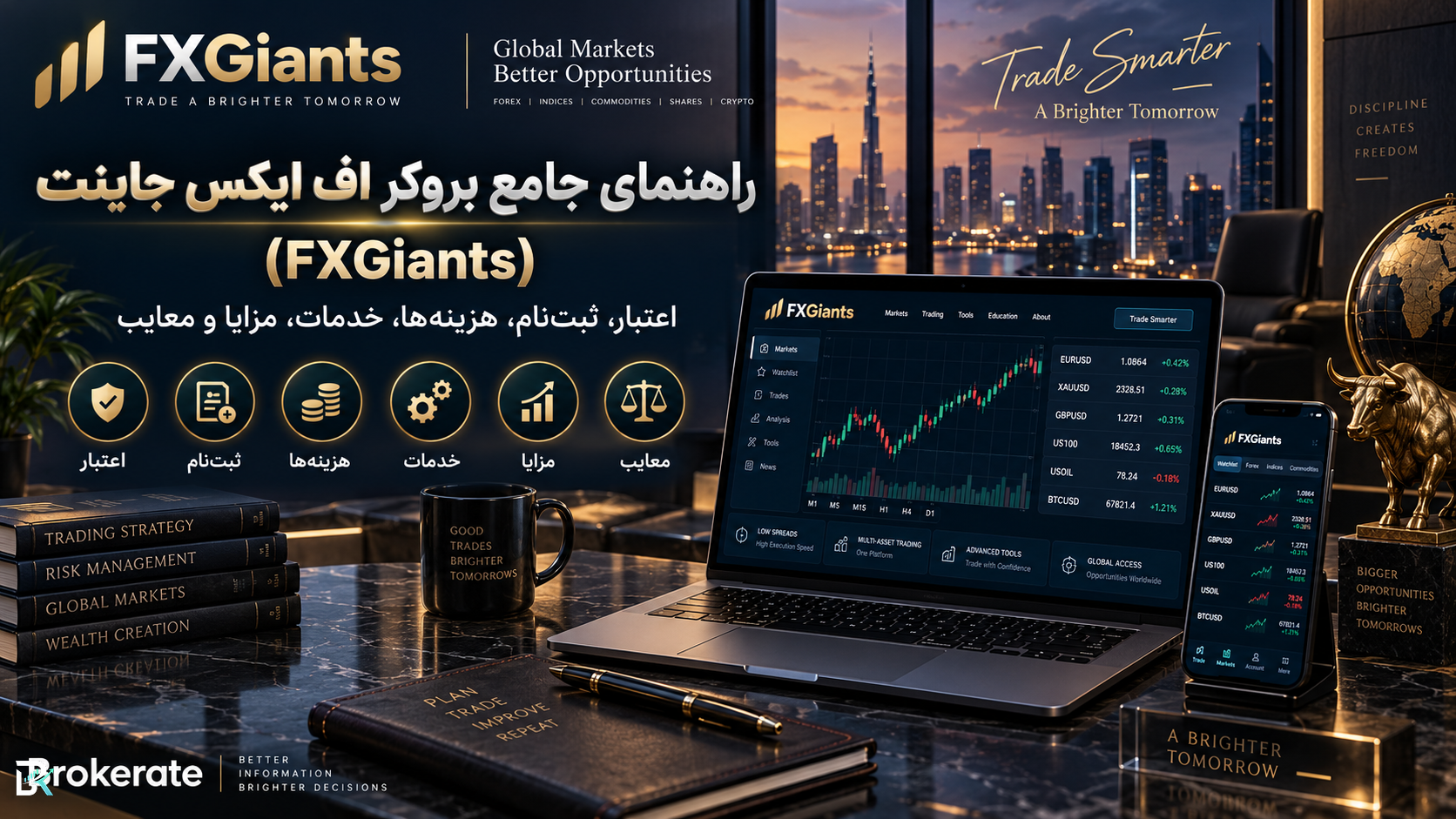 راهنمای جامع بروکر اف ایکس جاینت (FXGiants)؛ اعتبار، ثبت‌نام، هزینه‌ها، خدمات، مزایا و معایب