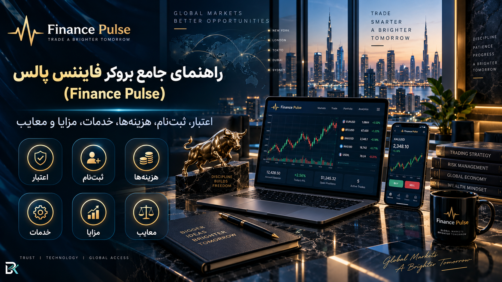 راهنمای جامع بروکر فایننس پالس (Finance Pulse)؛ اعتبار، ثبت‌نام، هزینه‌ها، خدمات، مزایا و معایب