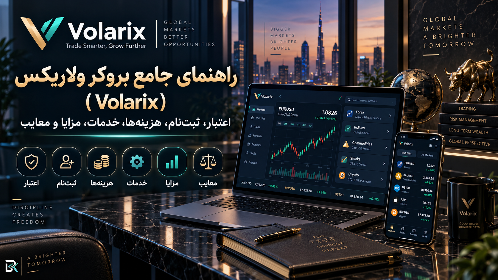 راهنمای جامع بروکر ولاریکس (Volarix)؛ اعتبار، ثبت‌نام، هزینه‌ها، خدمات، مزایا و معایب