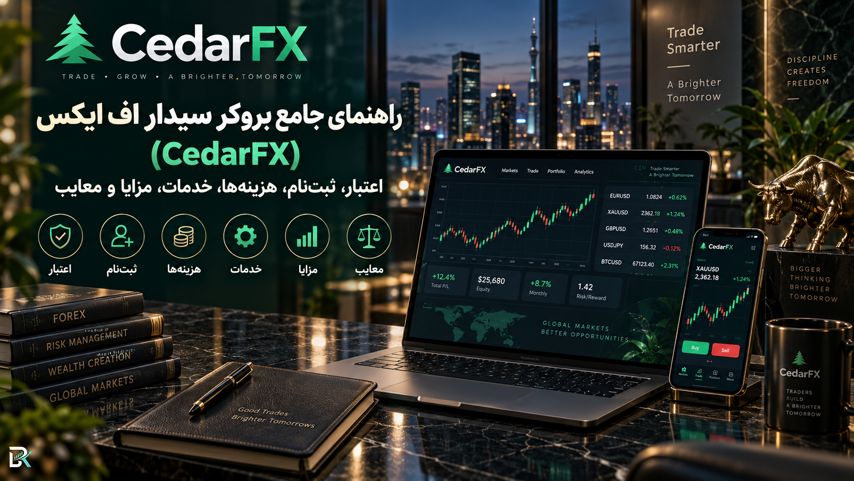 راهنمای جامع بروکر سیدار اف ایکس (CedarFX)؛ اعتبار، ثبتنام، هزینهها، خدمات، مزایا و معایب